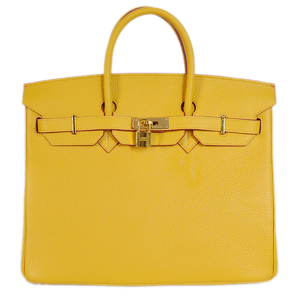 H35YLSG Hermes Birkin 35CM pelle clemence giallo (oro)